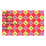 Argyle turtle pattern on red