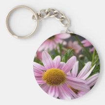 Argyranthemum frutescens Marguerite Daisies Key Chain