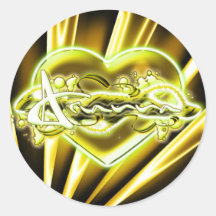 Arianna Round Sticker