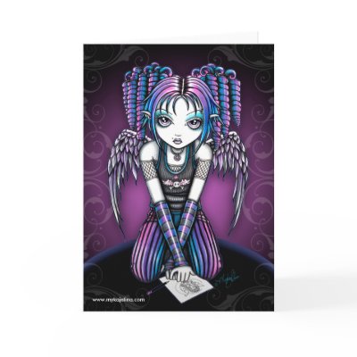 Ariel Emo Angel Card by mykajelina