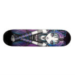 Ariel Gothic Big Eyed Emo Angel Custom Skate Board