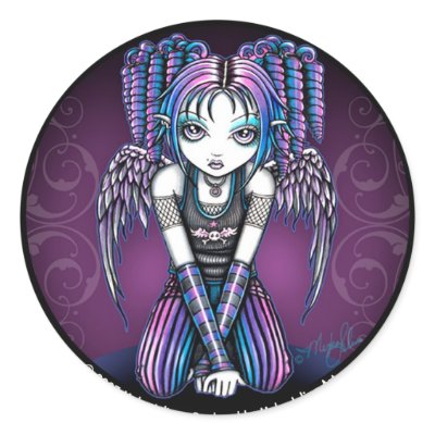 Ariel Pink Emo Angel Sticker by mykajelina