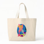 Ariel the Pink Merfaery and Dolphin Tote Bag