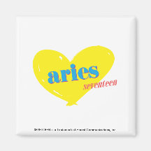 Aries 3 refrigerator magnet