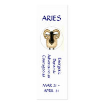 Aries Bookmark Business Cards
