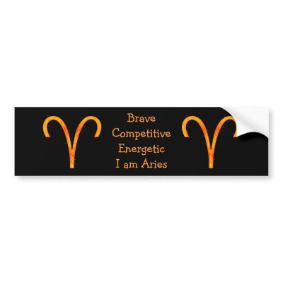 Aries Bumper Sticker by warrior_woman