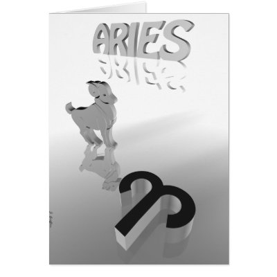 aries greeting card by bashaa