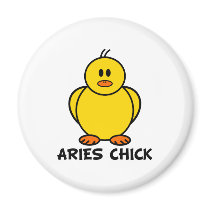 Aries Chick Refrigerator Magnets