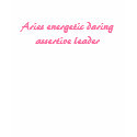 Aries energetic daring assertive leader t-shirts