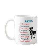 Aries Horoscope Zodiac Sign Coffee Mug
