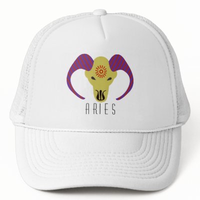 Aries illustrated ram graphic design Hat by eyecontact