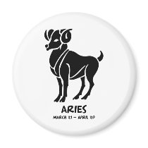 Aries Refrigerator Magnet