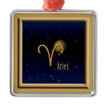 Aries Mars Premium Square Ornament