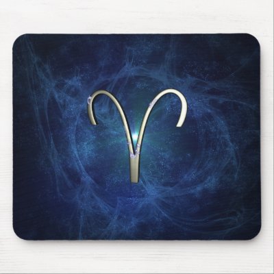 Aries Mouse Pad by packratgraphics