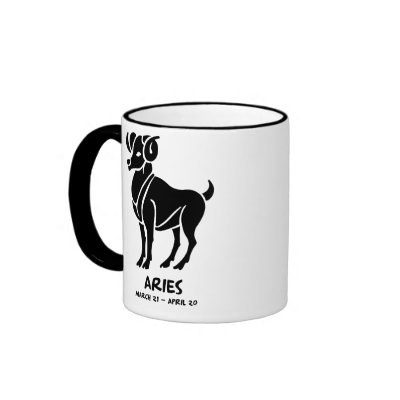 Aries Mugs by zodiacgifts