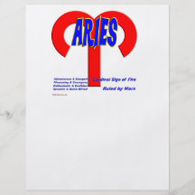 Aries Personalised Flyer