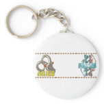 Aries Pisces zodiac friendship keychains