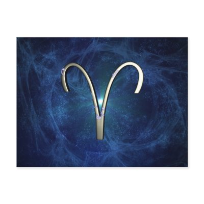 Aries Postcard by packratgraphics