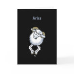 Aries ram birthday sheep Zodiac greeting card