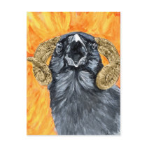 Aries Raven watercolor