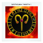 ARIES RUBY circle ,bright yellow red orange ice Custom Announcement