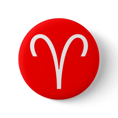 Aries Symbol Buttons by artberry