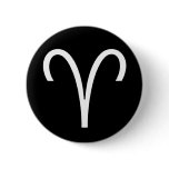 Aries Symbol Pinback Buttons