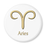 Aries symbol fridge magnet