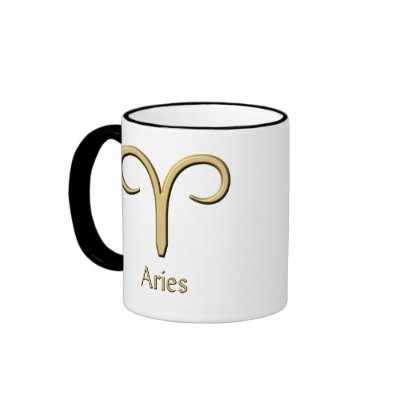 Aries symbol coffee mug by zodiacgifts