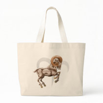 Aries the ram star or birth sign canvas bag