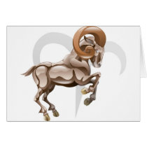 Aries the ram star or birth sign cards