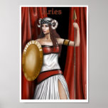 Aries the zodiac sign poster