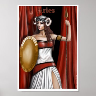 Aries the zodiac sign poster by Aneley