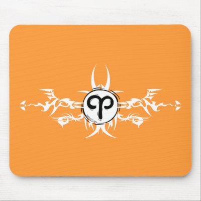 Aries Tribal Mousepad by Method77