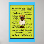 Aries wordcloud poster