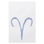Aries. Zodiac Astrological Sign. Blue. Custom flyers