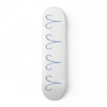 Aries. Zodiac Astrological Sign. Blue. Custom skateboards