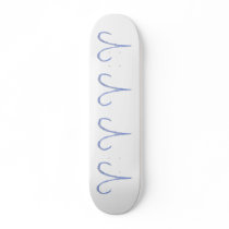 Aries. Zodiac Astrological Sign. Blue. Skate Board