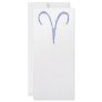 Aries. Zodiac Astrology Sign. Personalised Rack Card