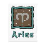 Aries Zodiac postcards