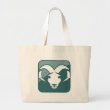 Aries Zodiac Sign Canvas Bags