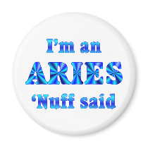 Aries Zodiac Sign Fridge Magnet