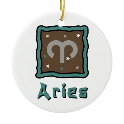 Aries Zodiac sign ornament by zodiacgifts
