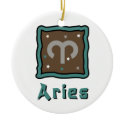 Aries Zodiac sign ornament