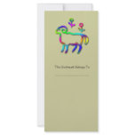 Aries Zodiac Star Sign Color Line Rack Card