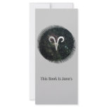 Aries Zodiac Star Sign Universe Bookmark Rack Card Design