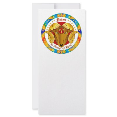 Aries Zodiac-V-1 Set-1 Rack Card by DAEVEGAS