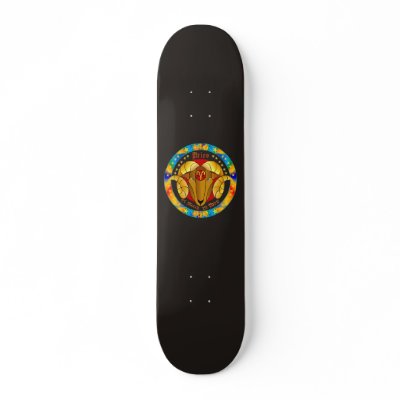 Aries Zodiac-V-1 Set-1 Skate Board by DAEVEGAS