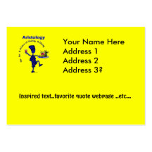 Aristology Gourmet Art of Cooking Business Cards
