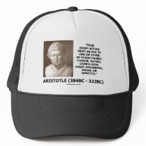 Aristotle Every Action One Of Seven Causes Quote Hat